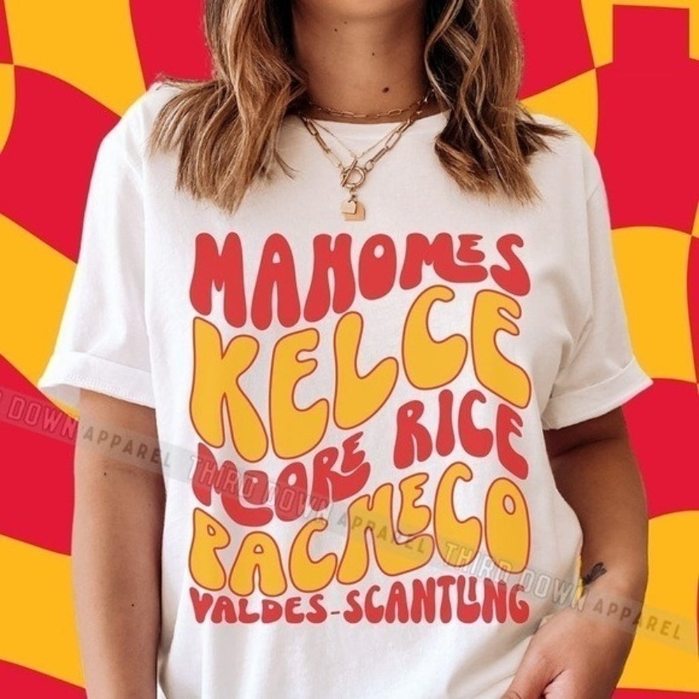 Kansas City Football Retro Players Fan Graphic Unisex T-Shirt
